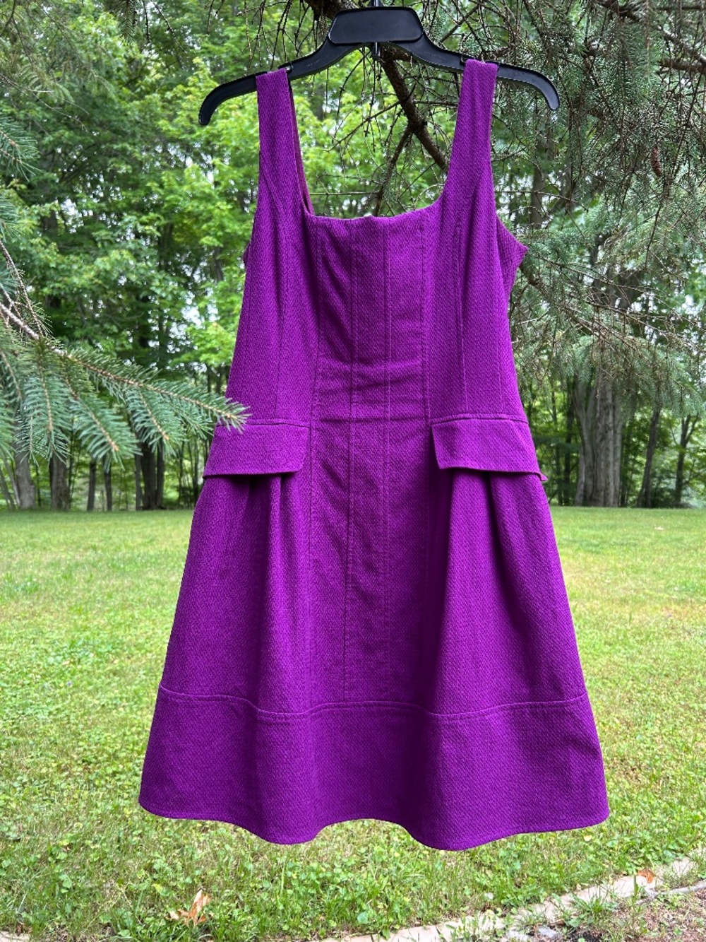 Nanette Lepore Textured Fit-and-Flare Dress, Size 8